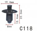 Autobahn88 Bumper Cover Push-type Clip Compatible With Nissan Oem 0155306721 Pack Of 20
