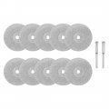 Uxcell 10pcs 25mm Diamond Coated Rotary Cut Off Grinding Wheel Discs W 1 8 Mandrel