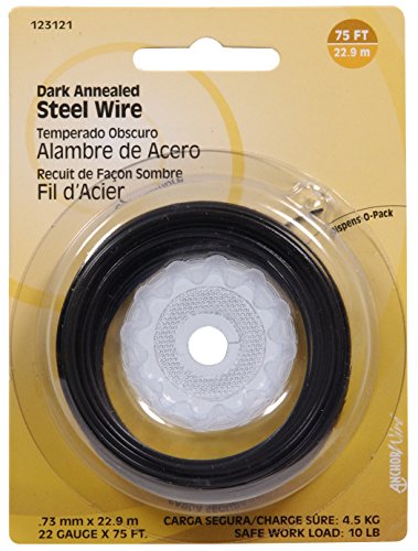 The Hillman Group 123121 22 Gauge Dark Annealed Wire 1-pack 10lb 100 Ft