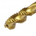 Uxcell Spiral Flute Thread Taps 3 8-16 Unc 2b Screw Threading Tap Titanium Coated 6542 High Speed Steel Machine Tapping Tools