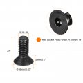 Uxcell 5 16-18x3 4 Flat Head Socket Cap Screws 10 9 Grade Carbon Steel Hex Countersunk Screw Bolts Fasteners Fully Threaded