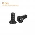Uxcell 5 16-18x3 4 Flat Head Socket Cap Screws 10 9 Grade Carbon Steel Hex Countersunk Screw Bolts Fasteners Fully Threaded
