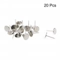 Uxcell Upholstery Nails Tacks 19mmx30mm Flat Head Furniture Silver Tone For Sofa Headboards 20 Pcs