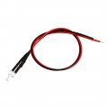 Uxcell 1pcs 2mm Pre Wired Led White Dc6-12v Clear Lens Light Emitting Diodes