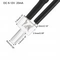 Uxcell 1pcs 2mm Pre Wired Led White Dc6-12v Clear Lens Light Emitting Diodes