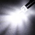 Uxcell 1pcs 2mm Pre Wired Led White Dc6-12v Clear Lens Light Emitting Diodes