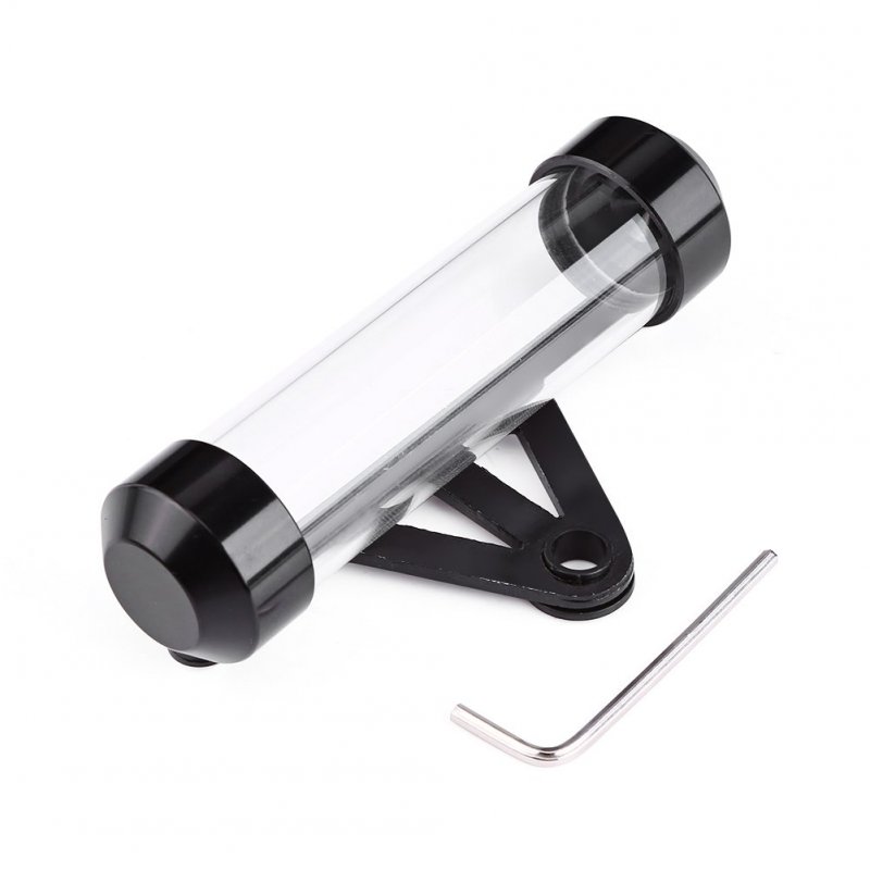 Motorcycle Tatube Holder Universal Motorbike Secure Tax Disc Tube Cylindrical Frame Waterproof Pratical Black