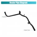 X Autohaux Car Engine Heater Inlet Pipe For Honda Cr-v 2 4l L4 Gas 2007-2009 Coolant Hose Assembly Replaces 19510-rtb-000