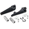 Krator Black Front Foot Rest Pegs For Kawasaki Ninja Zx-6r Zx-10r Zx-9r 650r Z1000 Z750 Motorcycle Footrests Left Right