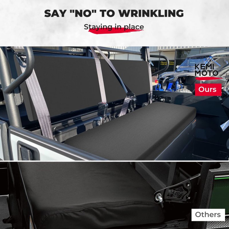 Front Bench Seat Cover For Kawasaki Mule Pro Fxt Dxt Fx Dx 2015 2021 Water Resistant 900d Fabric Rear Protector Black Replace