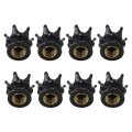8 Pack Universal Chrome Crown Tire Valve Stem Caps Bling Handmade Crystal Rhinestone Car Wheel Tires Rim Covers Aluminum Valves