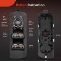 A-premium Master Power Window Switch Compatible With Ford F-150 2015-2020 Extended Crew Standard Cab Pickup Front Left Driver