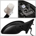 Auto Dynasty Ni1321304 Factory Style Passenger Right Side Mirror Manual Folding Power Adjust Heated Glass Compatible With