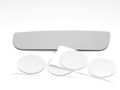 Left Lower Mirror Glass Lens For 08-19 Express Savana Van Dual Type Convex Clear Part Number 5305 