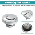 X Autohaux 1 Set Motorcycle Ignition Switch Cylinder Fuel Gas Tank Cap Cover Lock Seat W 2 Keys For Yamaha V-star Xvs650