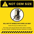 24pcs Black Spline Drive Lug Nuts 14x2 Thread Size Coarse 2 Inch Length Closed End Cone Acorn Taper Seat Includes 1 Socket Key