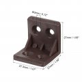Uxcell 30pcs 90 Degree Plastic Corner Braces 27 3x27x27mm Nylon Shelf Right Angle Brackets With Screws For Cabinets Cupboards