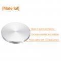 Uxcell M10 Thread 70mm Diameter Round Shape Aluminum Disc Hardware 1pcs Circle Glass Top Adapter For Table