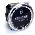 Qiorange Round Hour Meter Gauge Hourmeter 6 To 80v Boat Outboard Inboard Marine Lawn Tractor Dc Silvery Trim Ring 