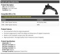 Marketplace Auto Parts Front Left Driver Side Lower Control Arm Compatible With 1995-2004 Toyota Tacoma