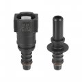 X Autohaux 9 89mm Sae To 10 5mm Straight Fuel Line Hose Quick Release Connector Disconnect Nylon 2pcs