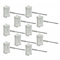 Auto Krafters Compatible Replacement For Molding Retainer Clips Set Of 10 1967-77 Bronco Side Panel Ebc7tz-9729318a 