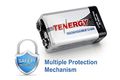 Combo 10pcs Tenergy 9v 600mah Li-ion Rechargeable Batteries