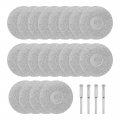 Uxcell 20 Pcs 25mm Diamond Cutting Wheels Cut Off Wheel With 4 Mandrels For Rotary Tool