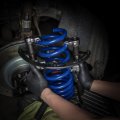 Abn Coil Spring Compression Tools 2pc Durable Clamps Strut Compressor Tool Set With Safety Guard