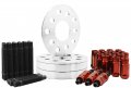 4 Pc 5x130 Mm Hub Centric Spacers 20 Thick 90 Stud Conversion M14x1 5 Open End Red Lug Nuts For Porsche 911 924 928 Boxter 