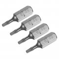 Uxcell Torx Bits 1 4 Inch Hex Shank 25mm Length Magnetic Screwdriver T8 Screw Driver Bit S2 Alloy Steel 4pcs