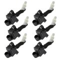 Ignition Coils Compatible 2016-2018 For Mercedes-benz Gle350 3 5l V6 4-pins Coil Packs Replacement Uf809 6 Pcs