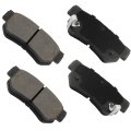 Rear D863 Ceramic Disc Brake Pad Set With Hardware For Hyundai And Kia 4 Pieces Fits Sonata Elantra Santa Fe Tucson Azera 
