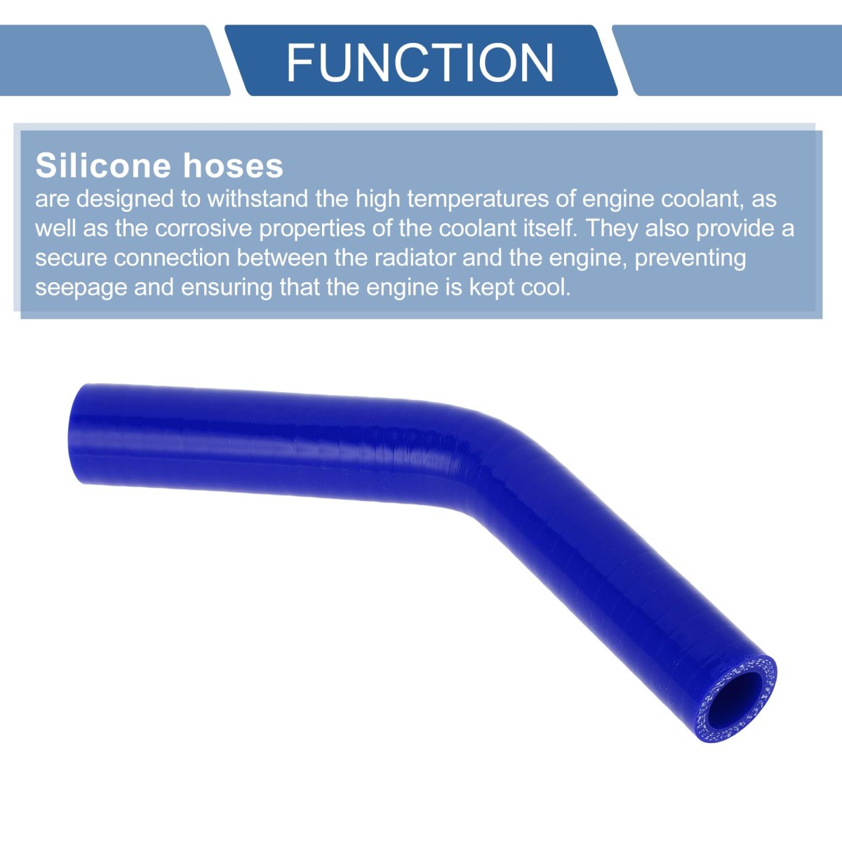 1 Pcs 19mm 0 75 -22mm 87 Id 120mm 4 72 Length 45 Degrees Blue Car Silicone Hose Coolant Universal