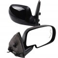 Ocpty Black Left Side And Right Mirrors Fit For 2007 Chevy Silverado 1500 Classic Smooth Mirror Glass Manual Fold Heated Turn