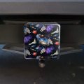 Astronaut Space Earth Moon Solar System Pattern Tow Trailer Hitch Cover Plug Insert