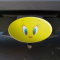 Looney Tunes Tweety Face Oval Tow Trailer Hitch Cover Plug Insert