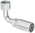 Eaton Weatherhead Coll-o-crimp 10u-j40 90 Degree Female Swivel Medium Drop Tube Elbow Fitting Low Carbon Steel 5 8 Hose Id Size 