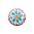 10 Pack Rok Hardware Boho Green Flower Style Ceramic White Round 1-15 32 Decorative Kitchen Vanity Dresser Cabinet Drawer Door 