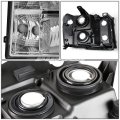 Auto Dynasty Chrome Housing Clear Corner Headlight Head Lamps Tool Kit Compatible With Gmc Sierra 1500 2500hd 3500 Hd 07-14