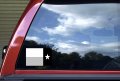 Stickertalk Reversed Black And White Texas Flag Sticker 6 Inches By 4