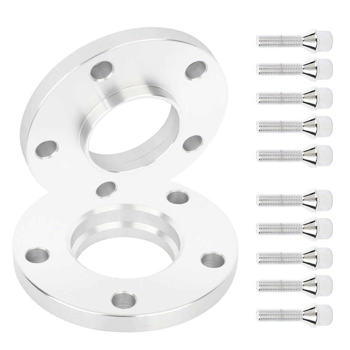 5x120 Wheel Spacers Adapters Hub Centric Compatible For 3ci 2001-2006 525i 2004-2007 645ci 2004-2005 2x 15mm 5 Lug With Studs
