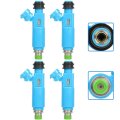 Fuel Injectors Set For 2004 2005 2006 Mazda Rx8 Replace Fj6 1955004460 4 Pieces 4 Holes Black 
