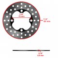 Caltric Front Left And Right Brake Disc With Pads Compatible Honda Fourtrax Rincon Trx680fa 2006 2007 2008-2014