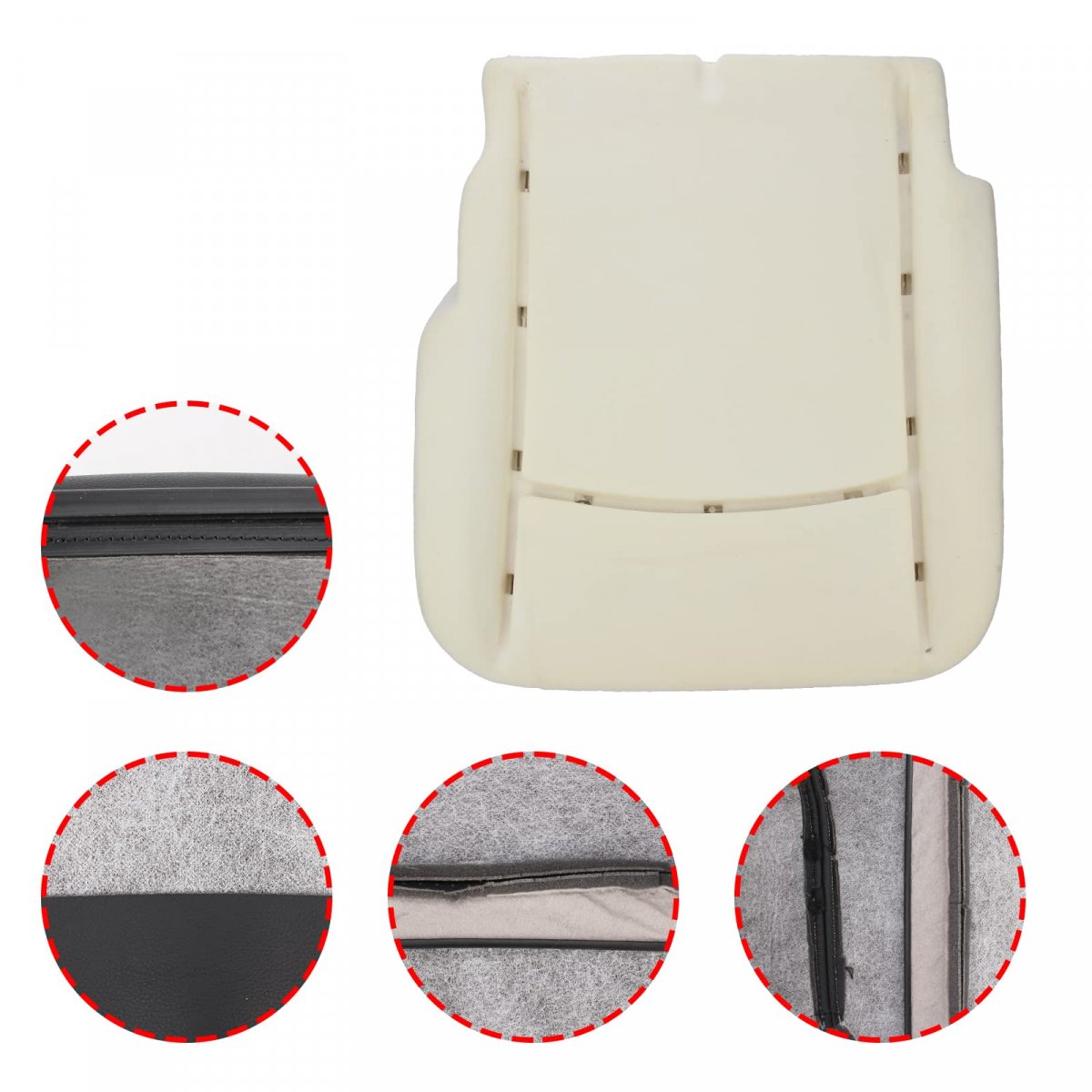 Carbhub Driver Bottom Seat Cover Foam Cushion For Dodge Ram 1500 2500 3500 4500 5500 Laramie 2009-2018
