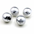 8 Ball Tire Valve Stem Caps 4 Piece Silver Aluminum Universal Decoration For Cars Trucks Suvs Motorcycles And Bicycles 