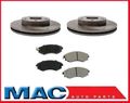 Front Brake Rotors And Ceramic Pads For 20 2006 Acura Rsx 2 0l 2004 2005 Honda Civic Si 2 Not Type S 