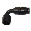 Real Street 90 Degrees Ptfe Hose End -12 An Black Anodized Aluminum Adapter For Fragola Lined Model 689012-bl 