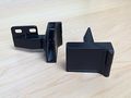 Overlay Side-mount Glass Door Hinge In Black 