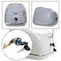 Minho Motorcycle Scooter Aluminum Trunk Lock Tail Box With 2 Keys Fit For Electric Motorcycles Storage Scooters